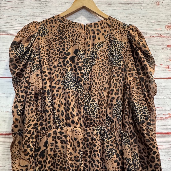 The Kooples Hide & Seek Lurex Leopard Dress Sz 4 - Picture 9 of 12